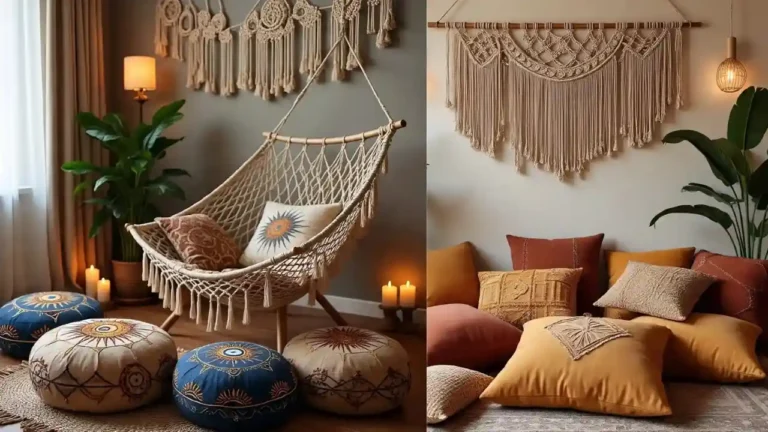 22 Boho Floor Pillow Ideas for a Comfy, Chic, and Relaxed Living Room Style 44 22 Boho Floor Pillow Ideas for a Comfy, Chic, and Relaxed Living Room Style