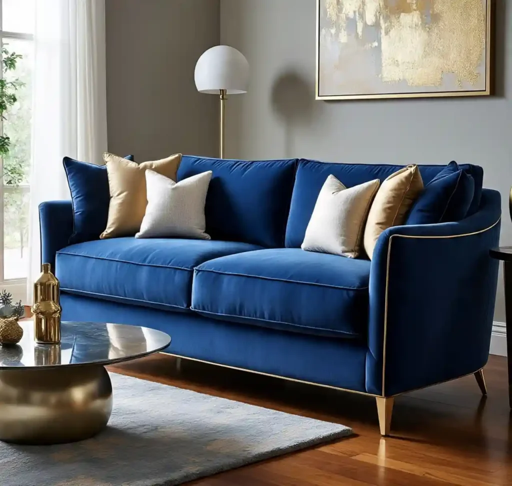 29 Elegant Blue Couch Living Room Ideas for a Stylish & Serene Space 25 24-Blue Couch Living Room Idea