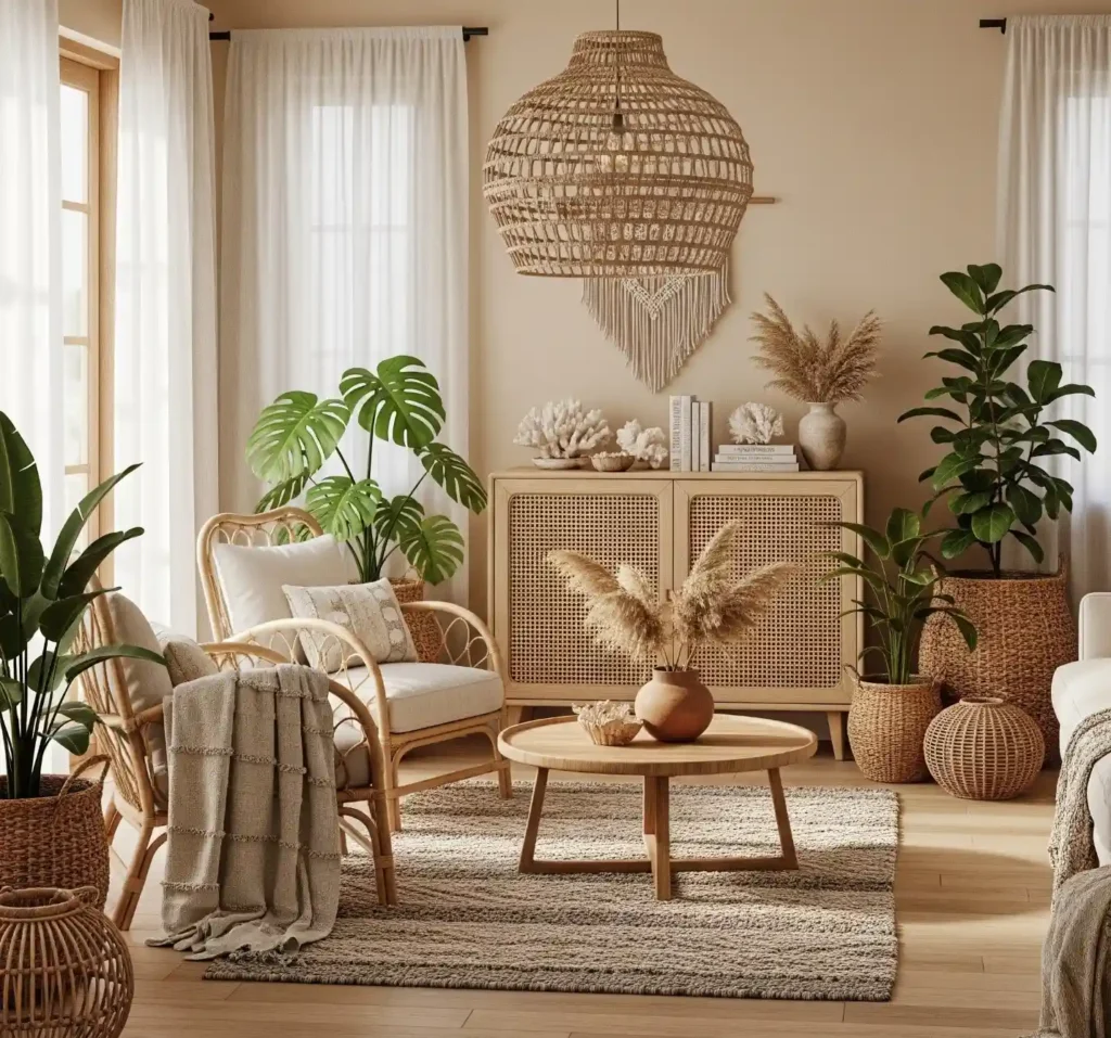 30 Stylish Boho Beach House Decor Ideas for a Laid-Back Coastal Vibe 4 3 Boho Beach House Decor Idea