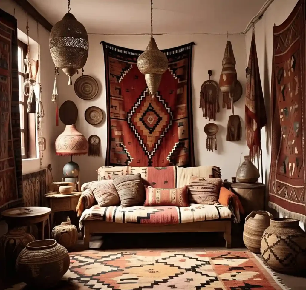 20 Boho Living Room Design and Decor Ideas: Create a Laid-Back & Artistic Space 4 Boho Living Room Design and Decor Idea