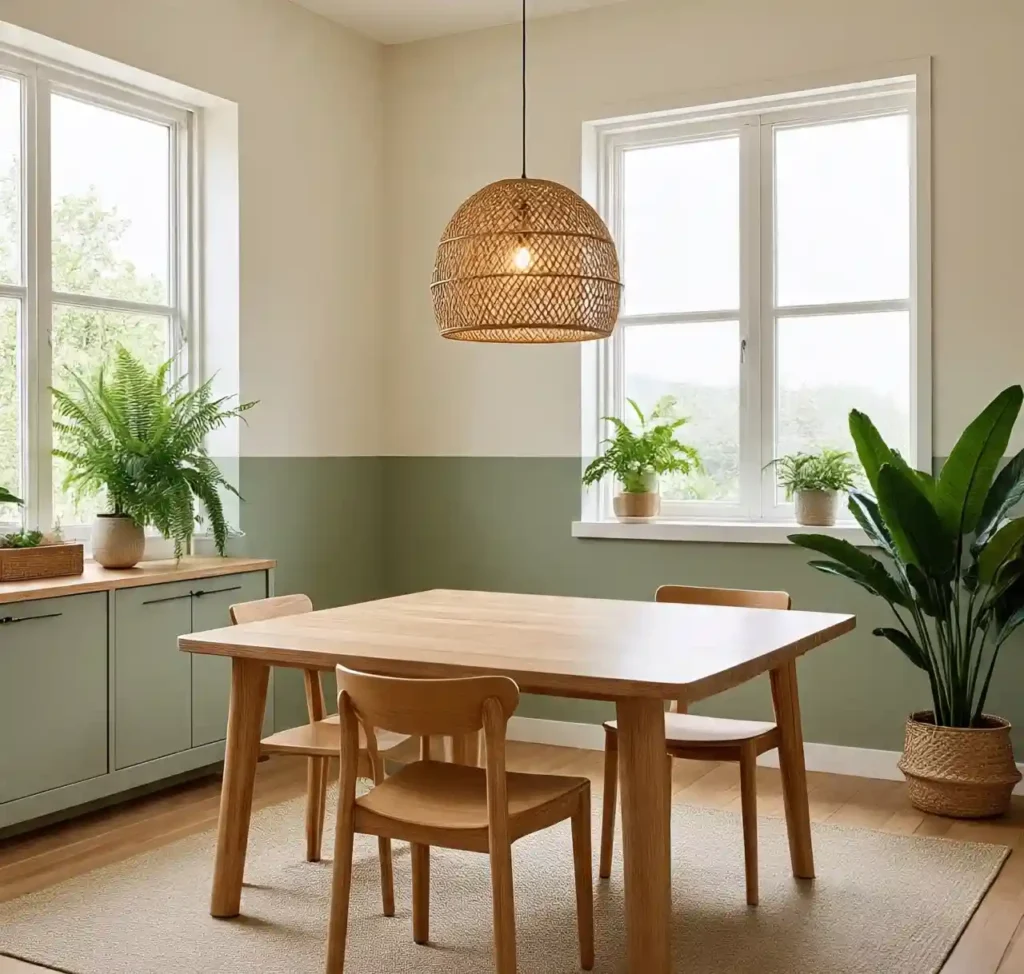 17 Stylish Dining Room Paint Ideas with Chair Rail to Elevate Your Space 4 3-Dining Room Paint Idea with Chair Rail
