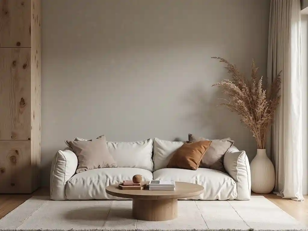 20 Wabi-Sabi Living Room Ideas: Natural Beauty & Imperfect Harmony 4 3-Wabi-Sabi Living Room Idea
