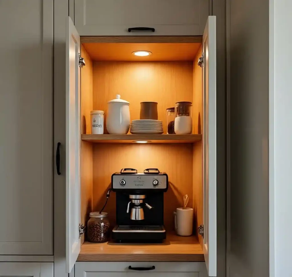 20 Clever Coffee Bar Ideas for Small Spaces That Maximize Style & Function 5 4 Coffee Bar Idea for Small Spaces