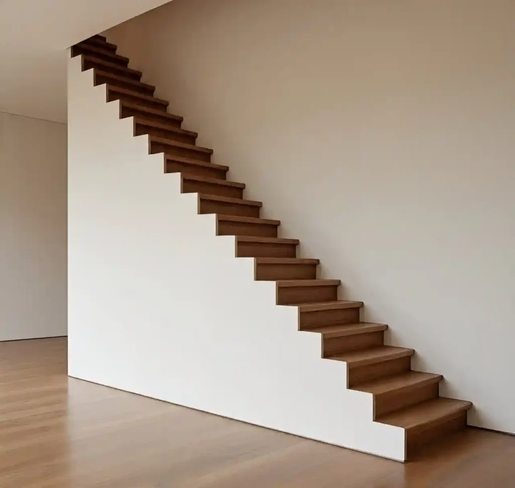 20 Stunning Wooden Floating Staircase Designs to Elevate Your Interior 5 4 Wooden Floating Staircase Design