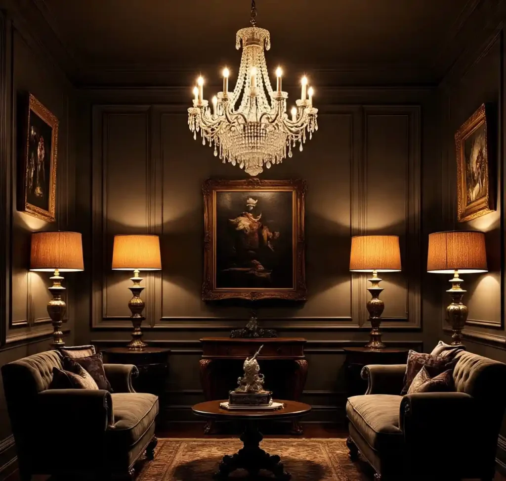 10 Black Maximalist Living Room Ideas: Bold Spaces With Dramatic Impact 6 5-Black Maximalist Living Room Idea