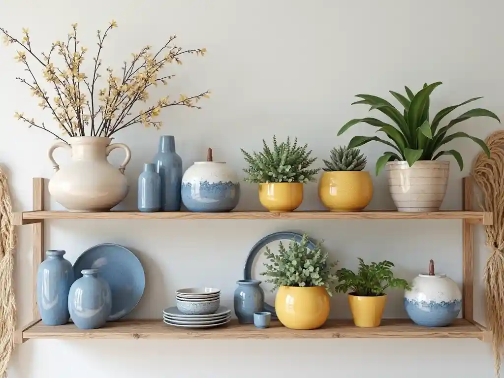 29 Blue and Yellow Minimalist Boho Design Ideas That Blend Calm With Creativity 6 5-Blue and Yellow Minimalist Boho Design Idea