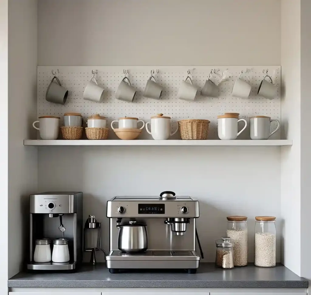 20 Clever Coffee Bar Ideas for Small Spaces That Maximize Style & Function 6 5 Coffee Bar Idea for Small Spaces