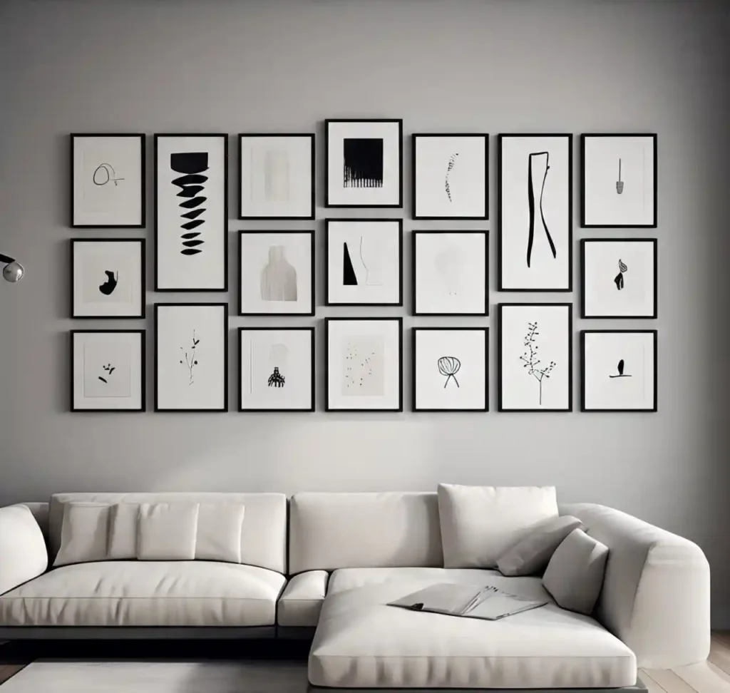 20 Living Room Gallery Wall Design Ideas – Create Stylish Walls 6 5-Living Room Gallery Wall Design Ideas