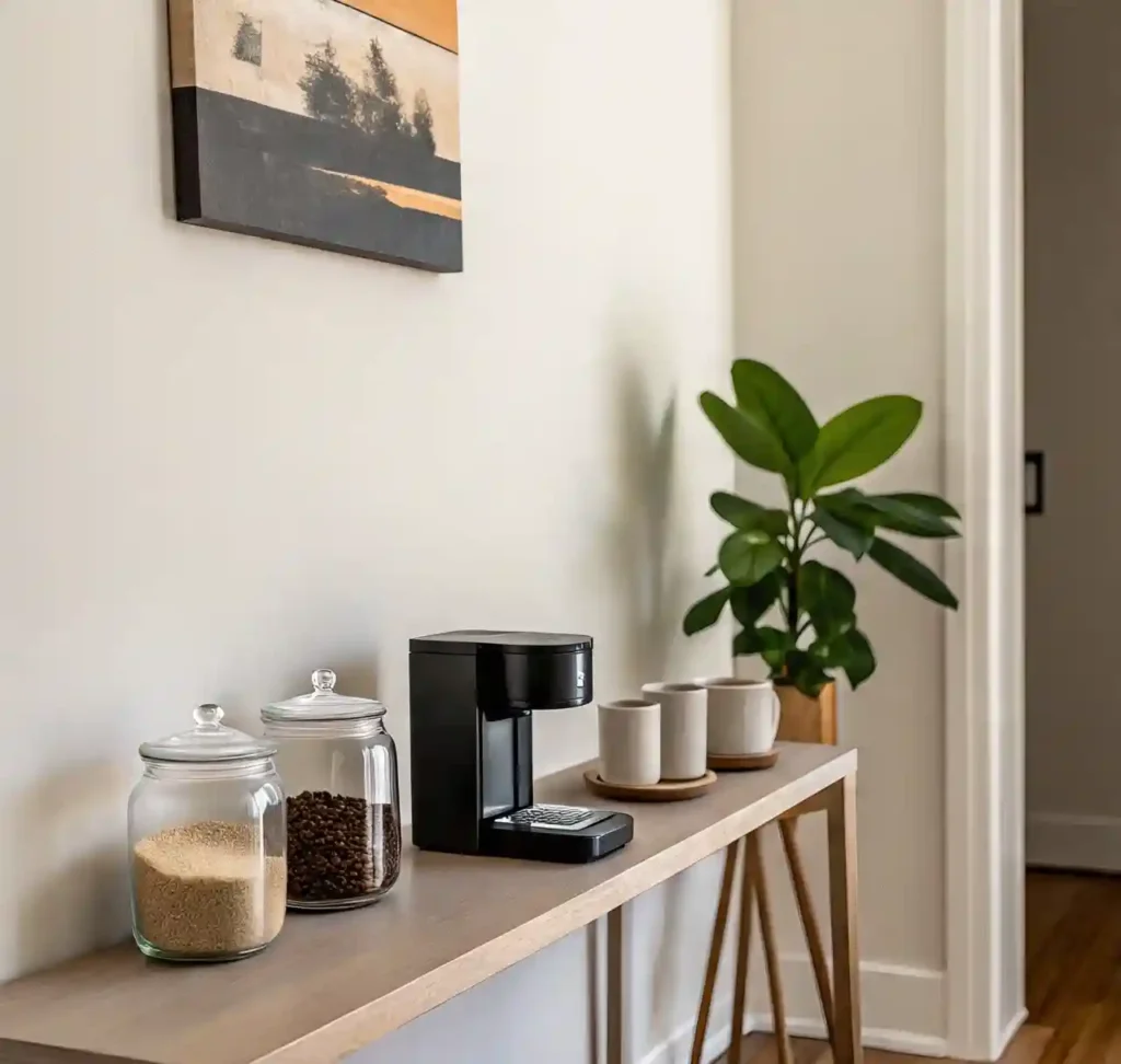 20 Clever Coffee Bar Ideas for Small Spaces That Maximize Style & Function 7 6 Coffee Bar Idea for Small Spaces