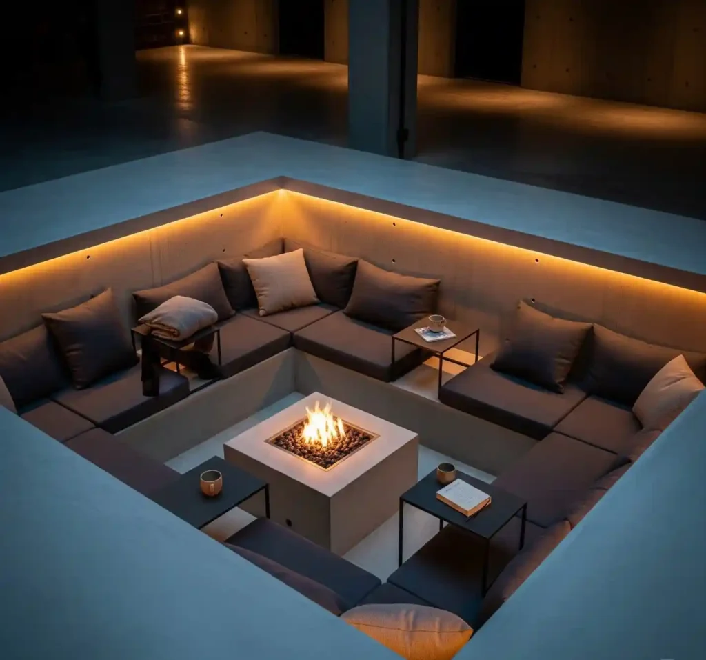 20 Cozy Conversation Pit Ideas to Turn Your Living Room into a Relaxing Retreat 7 6 Cozy Conversation Pit Idea
