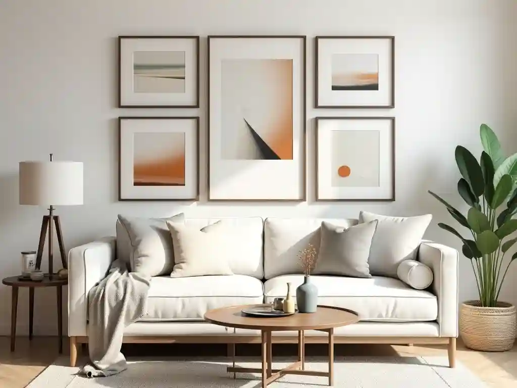 20 Living Room Gallery Wall Design Ideas – Create Stylish Walls 7 6-Living Room Gallery Wall Design Idea
