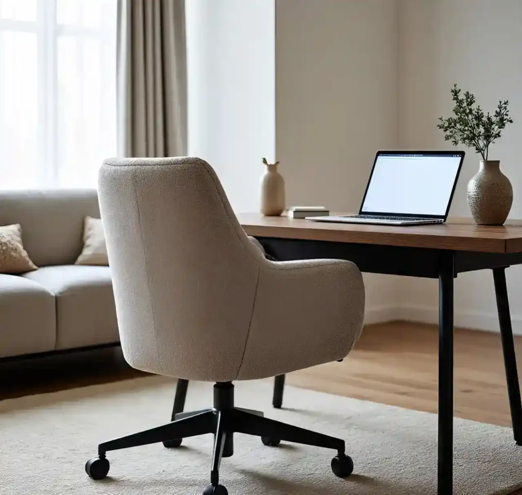 22 Inspiring Living Room Office Ideas for a Stylish & Functional Workspace 7 6-Living Room Office Idea