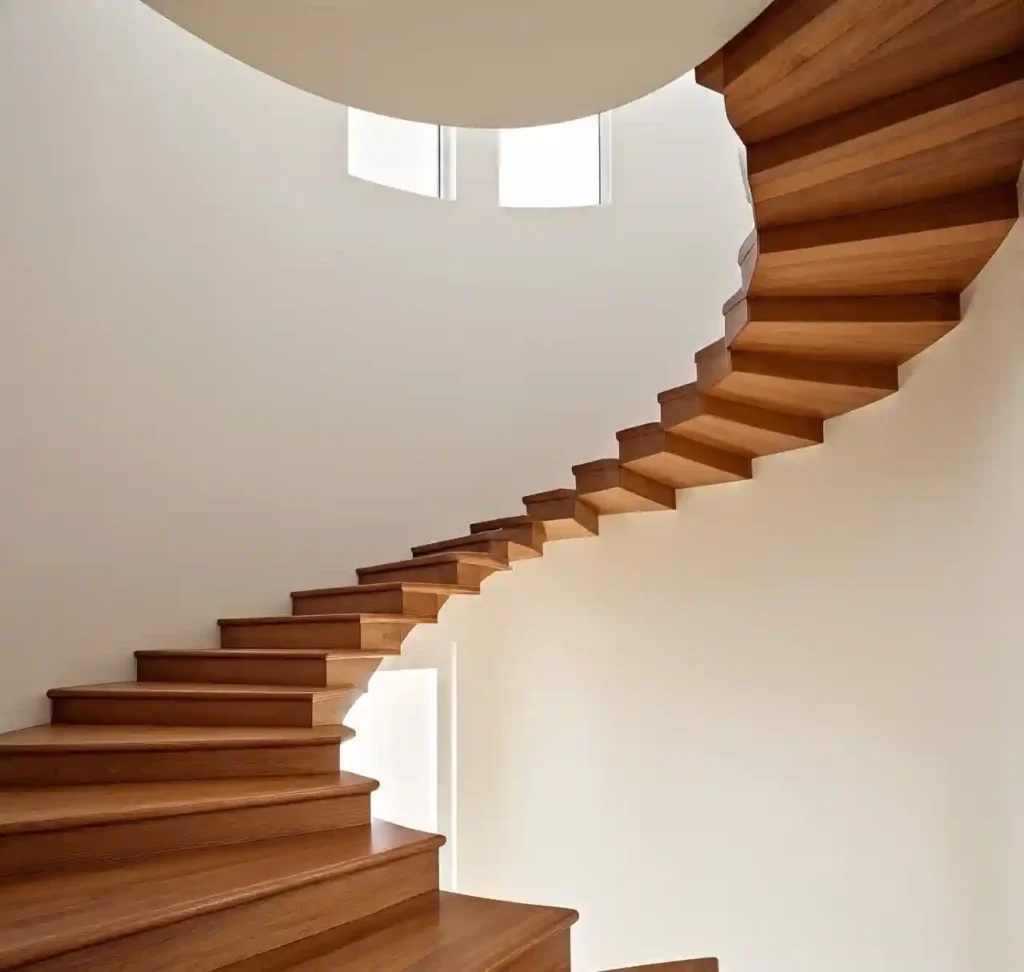 20 Stunning Wooden Floating Staircase Designs to Elevate Your Interior 7 6 Wooden Floating Staircase Design