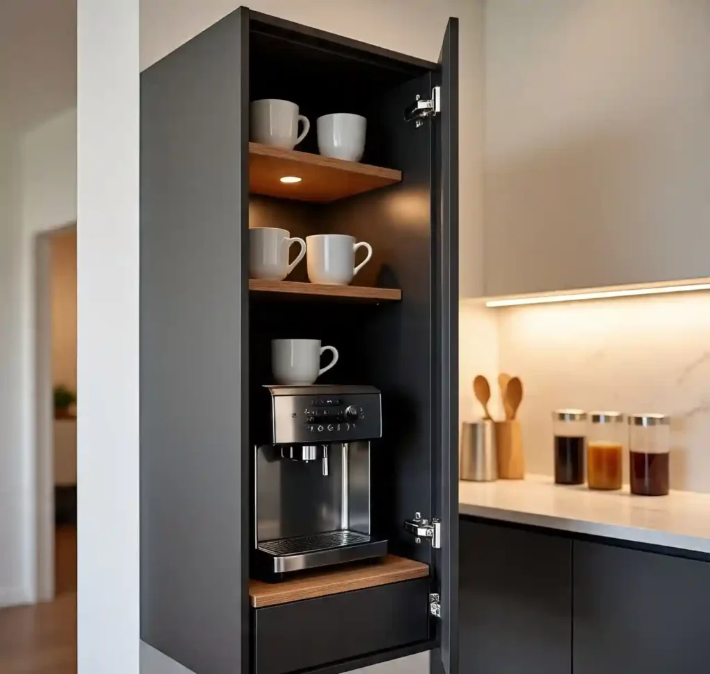 20 Clever Coffee Bar Ideas for Small Spaces That Maximize Style & Function 8 7 Coffee Bar Idea for Small Spaces