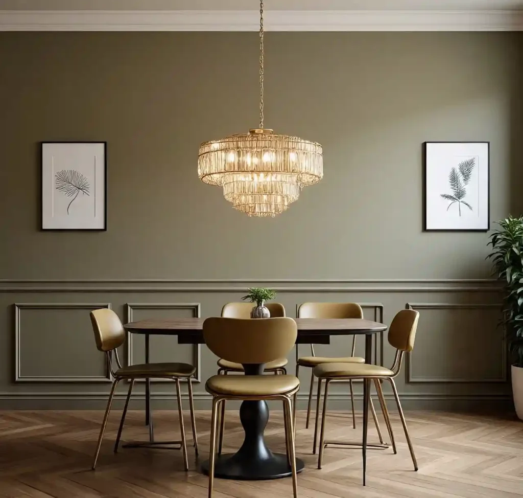 17 Stylish Dining Room Paint Ideas with Chair Rail to Elevate Your Space 8 7-Dining Room Paint Idea with Chair Rail
