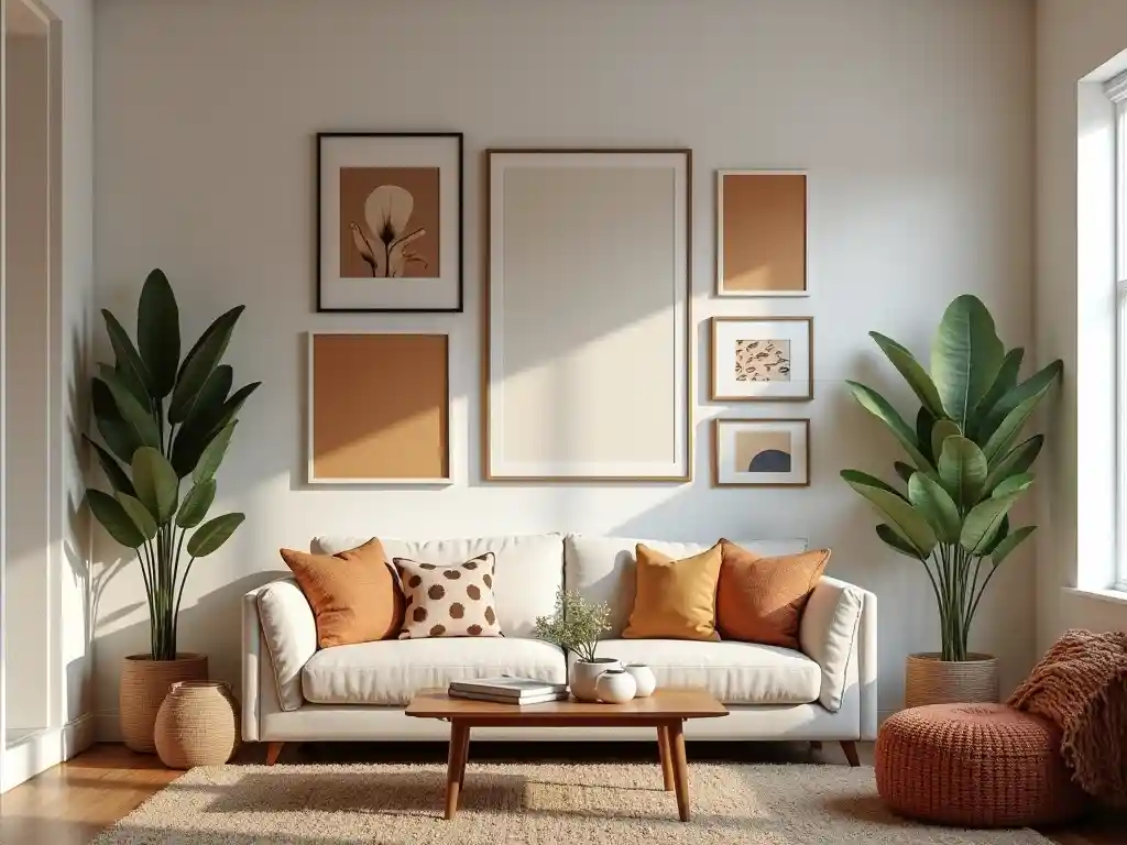 20 Living Room Gallery Wall Design Ideas – Create Stylish Walls 8 7-Living Room Gallery Wall Design Idea