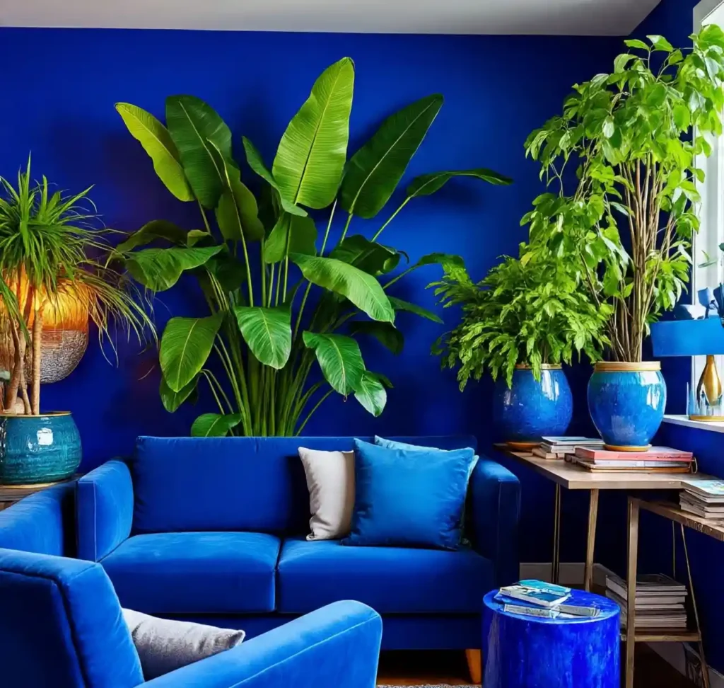 Blue Maximalist Living Room Ideas: Vibrant, Layered Spaces Full of Personality 9 8-Blue Maximalist Living Room Idea