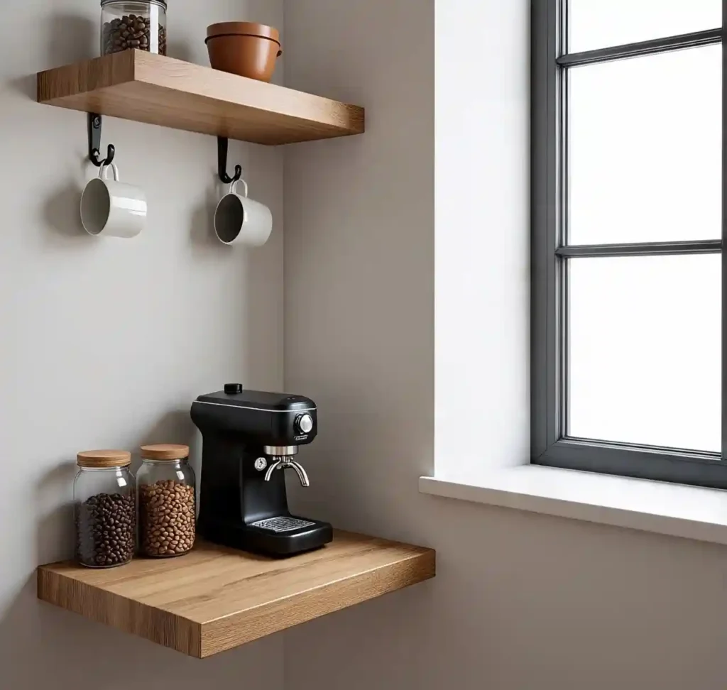 20 Clever Coffee Bar Ideas for Small Spaces That Maximize Style & Function 9 8 Coffee Bar Idea for Small Spaces