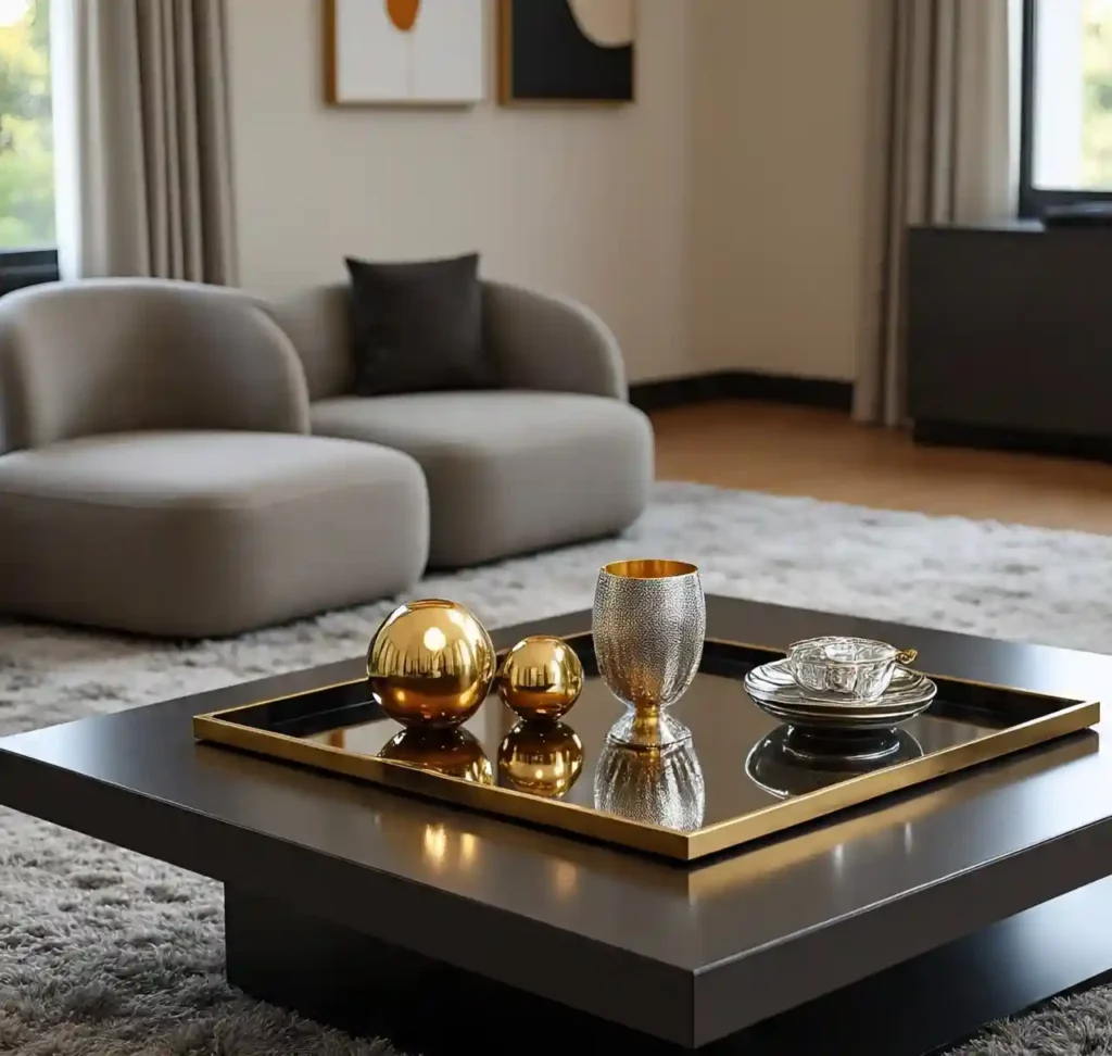 20 Stylish Coffee Table Tray Decor Ideas for a Beautiful Living Room 9 8-Coffee Table Tray Idea