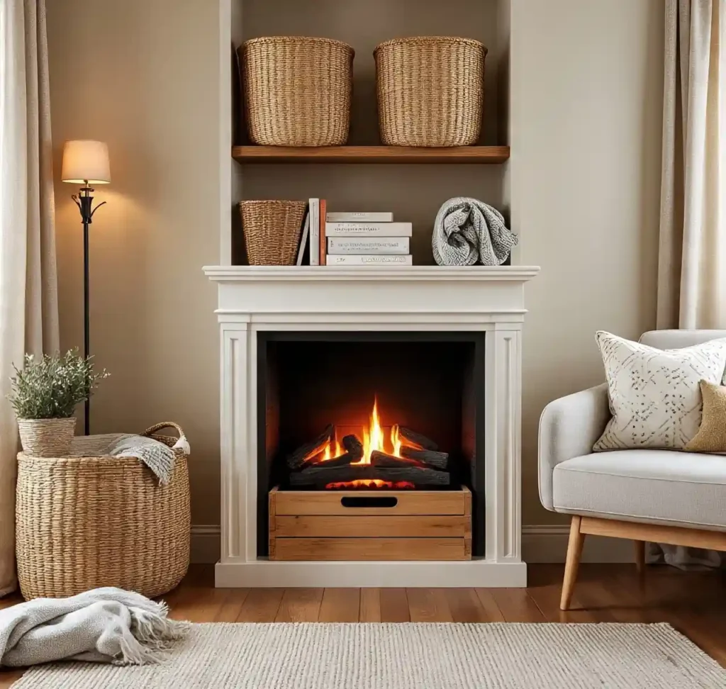 14 Stylish and Creative Ways to Transform an Unused Fireplace 9 8 Creative Way to Transform an Unused Fireplace