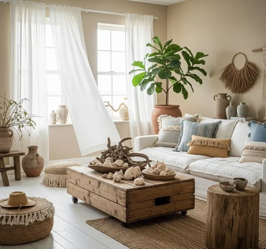 30 Stylish Boho Beach House Decor Ideas for a Laid-Back Coastal Vibe 10 9 Boho Beach House Decor Idea