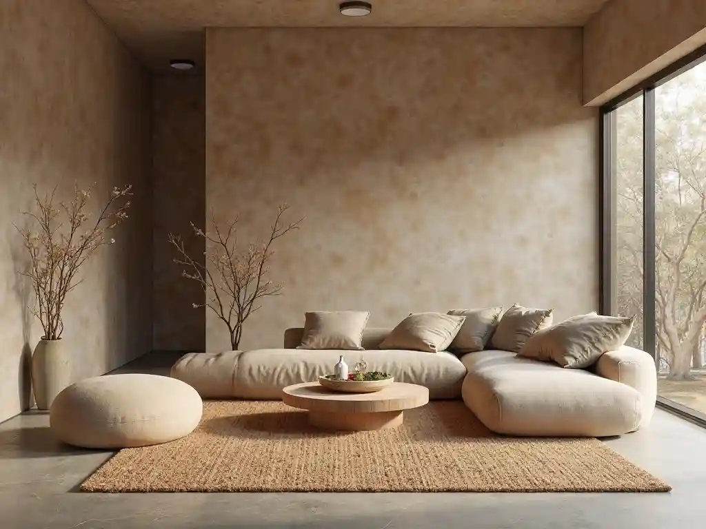 20 Wabi-Sabi Living Room Ideas: Natural Beauty & Imperfect Harmony 10 9-Wabi-Sabi Living Room Idea