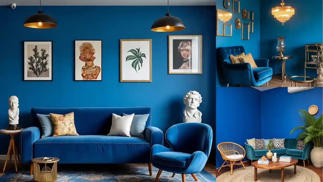 Blue Maximalist Living Room Ideas Vibrant, Layered Spaces Full of Personality