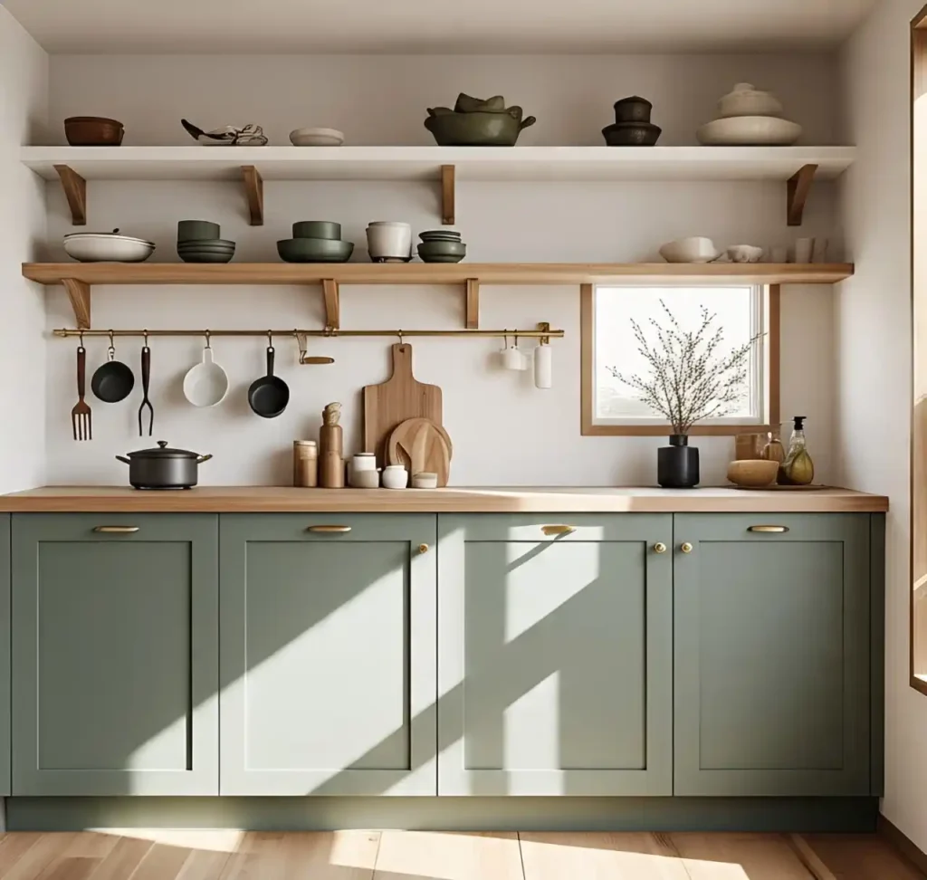 Japandi Design in Small Living Rooms: Space-Saving Tips & Tricks 7 Low cabinat Japandi Design 6