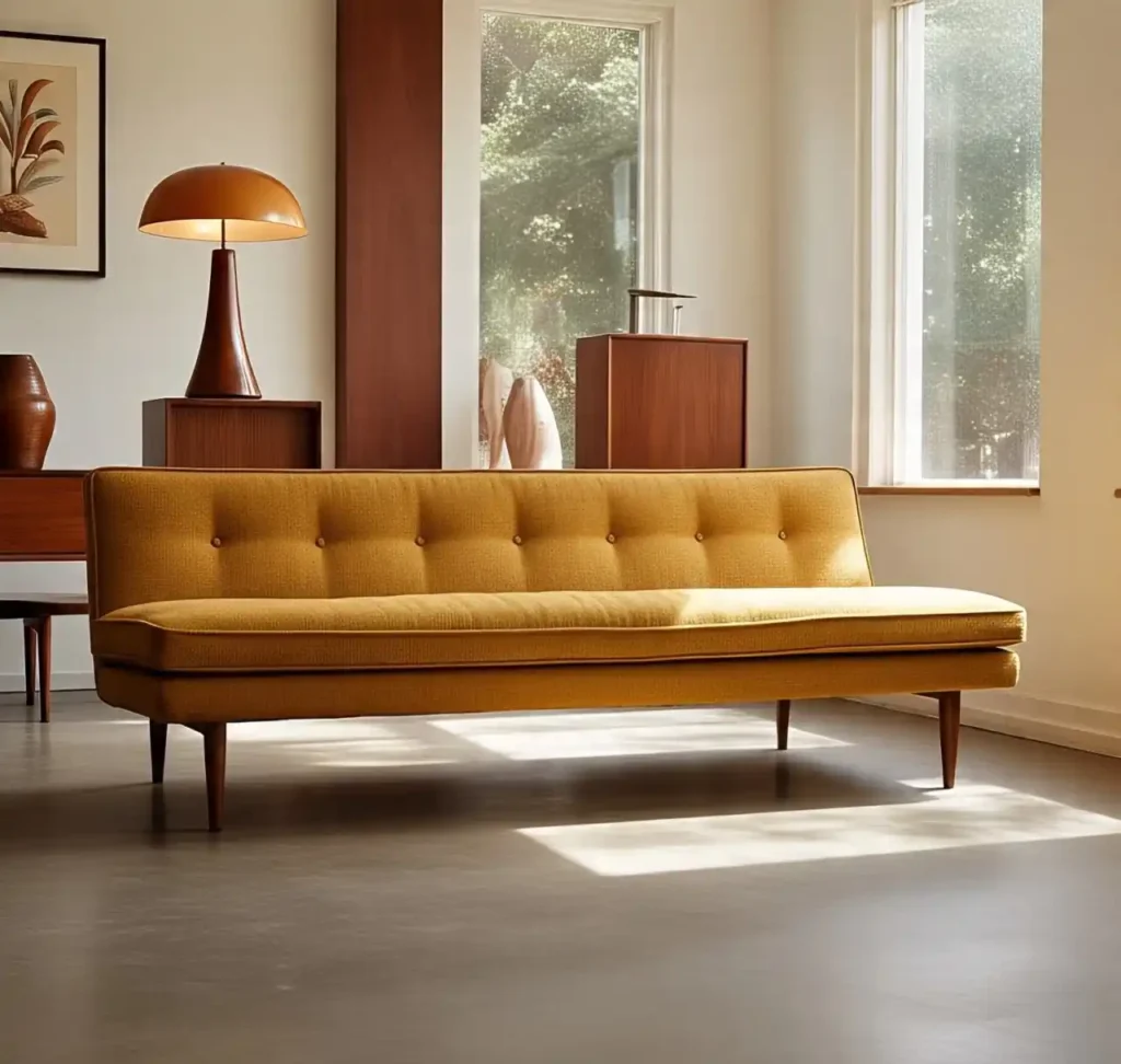 20 Mid-Century Modern Living Room Ideas to Achieve Retro-Inspired Sophistication 5 Sofa Style-Mid-Century Modern Living Room Ideas