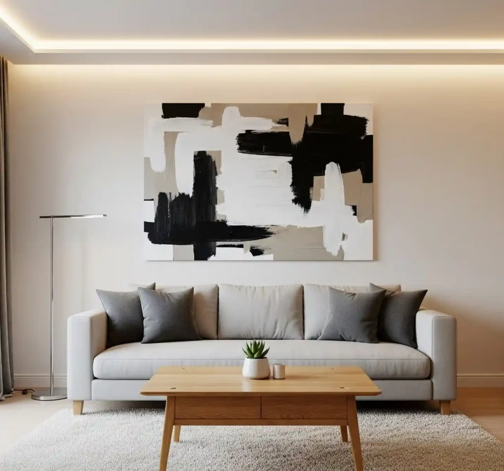 25 Stunning Above-Couch Wall Decor Ideas to Elevate Your Modern Living Room 2 1-Above-Couch Wall Decor Ideas