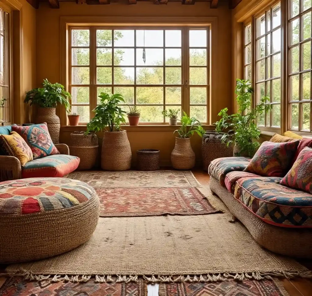 30 Stunning Boho Sunroom Ideas to Brighten Your Home with Style 2 1-Boho Sunroom Ideas