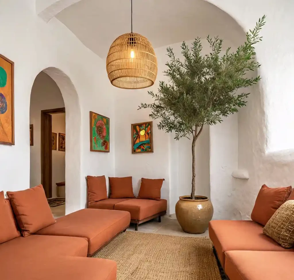 30 Gorgeous Home Design Ideas to Upgrade Every Room With Style 2 1- Home design ideas-Modern Mediterranean Living Room