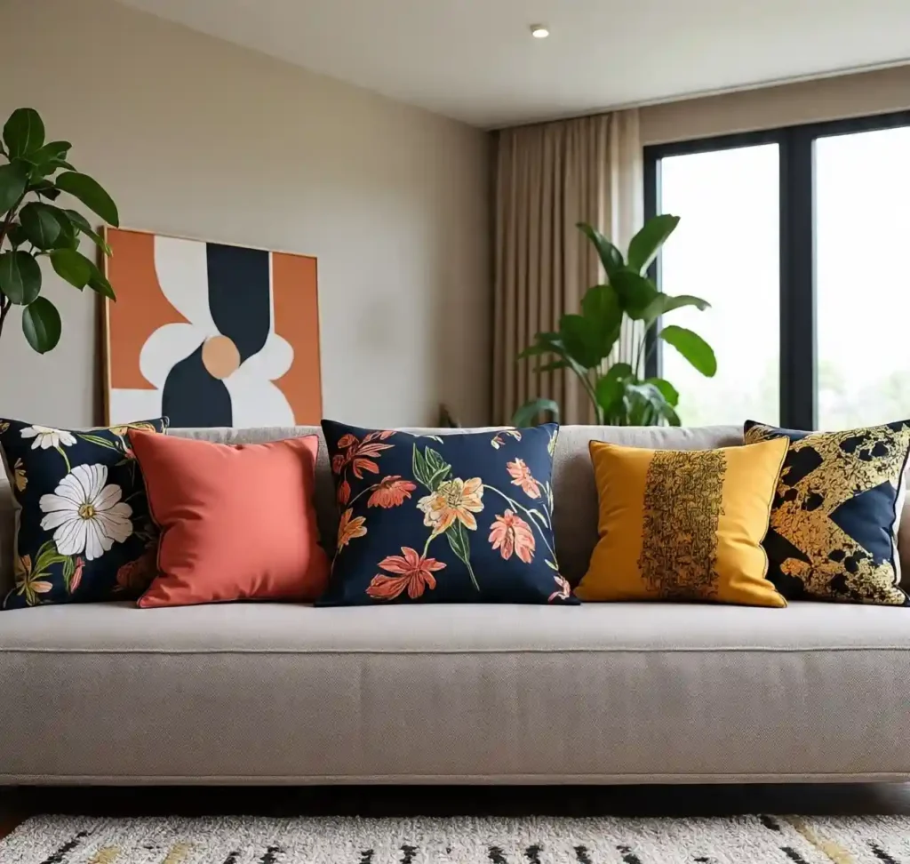 30 Stylish Throw Pillow Ideas to Instantly Elevate Your Couch & Living Room Décor 2 1-Throw Pillow Ideas