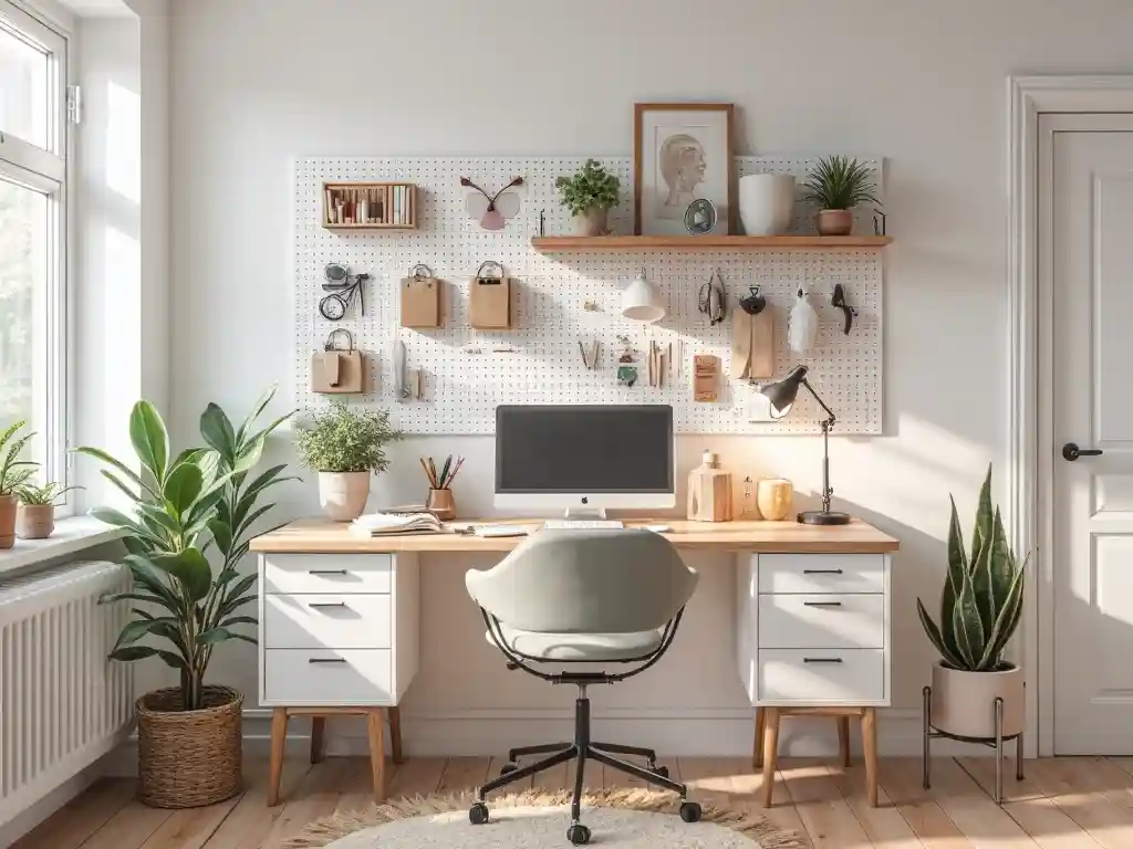 20 Small Home Office Decor Ideas to Maximize Style & Productivity in Any Space 11 10-Small Home Office Decor Idea