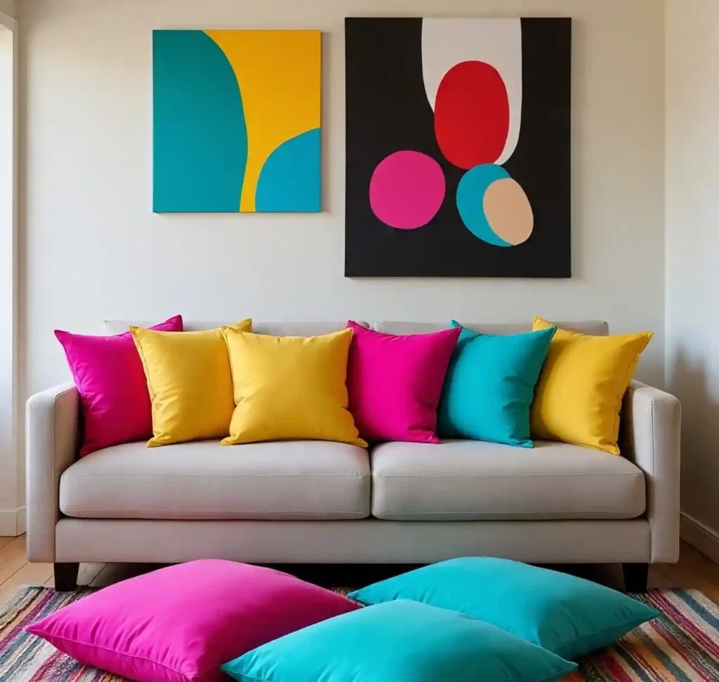 30 Stylish Throw Pillow Ideas to Instantly Elevate Your Couch & Living Room Décor 12 11-Throw Pillow Idea
