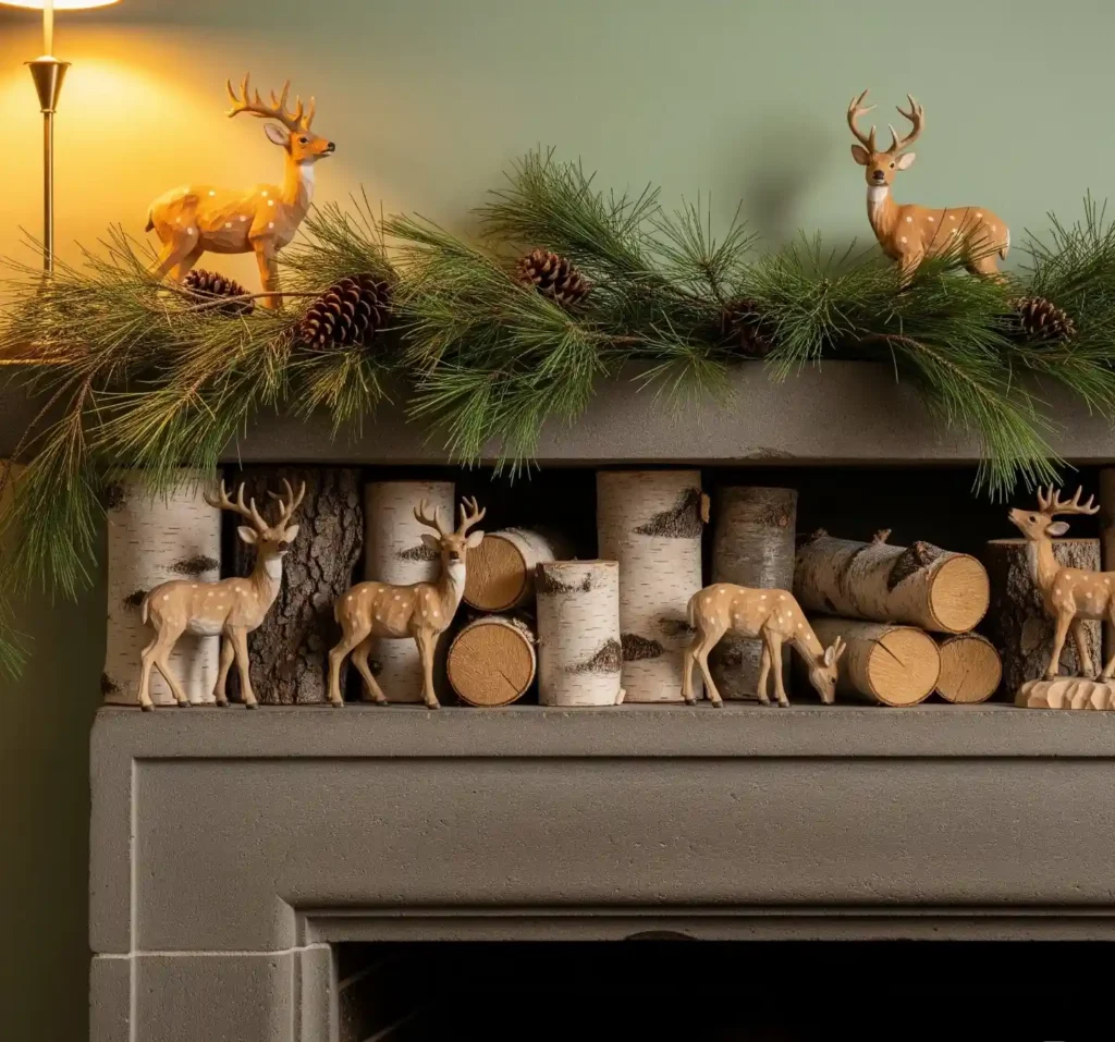 20 Creative Winter Mantel Decorating Ideas to Bring the Season Indoors 12 11-Winter Mantel Decorating Idea