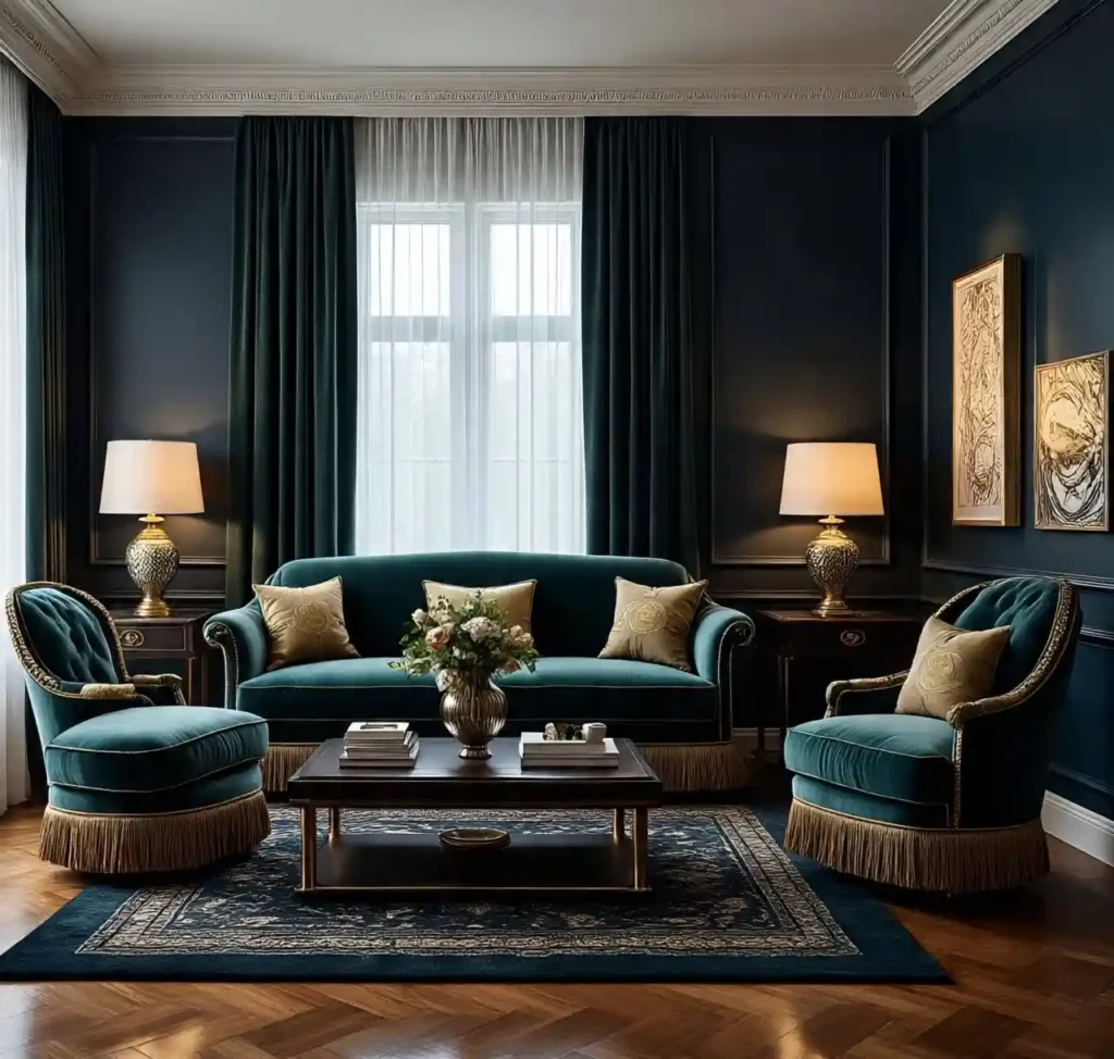 25 Blue and Green Living Room Designs to Elevate Your Home 13 13-Blue and Green Living Room Design