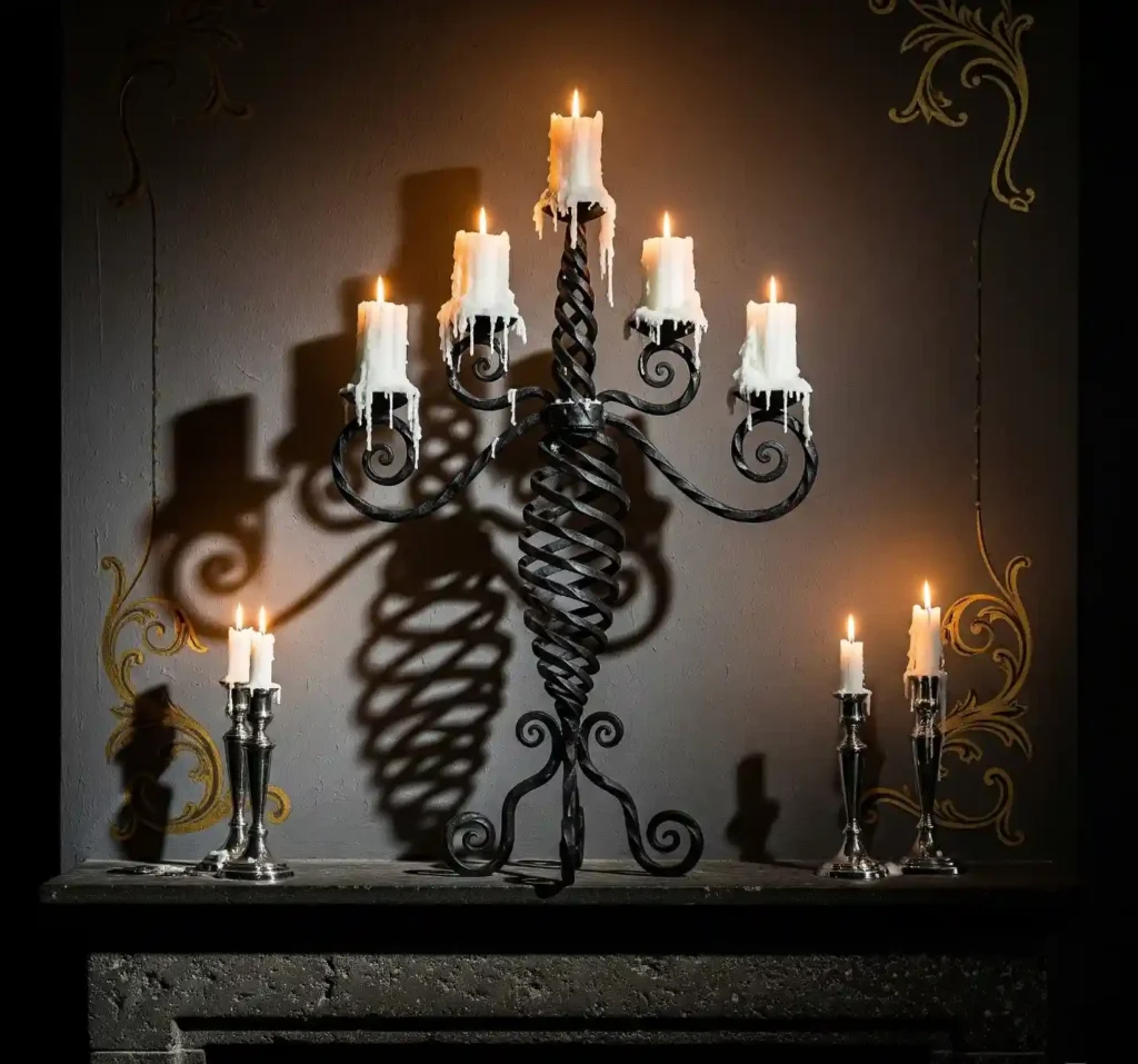 25 Spellbinding Moody Gothic Mantel Decor Ideas to Embrace Dark Elegance 14 13-Moody Gothic Mantel Decor Idea