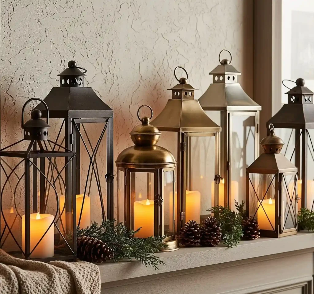 20 Creative Winter Mantel Decorating Ideas to Bring the Season Indoors 14 13-Winter Mantel Decorating Idea
