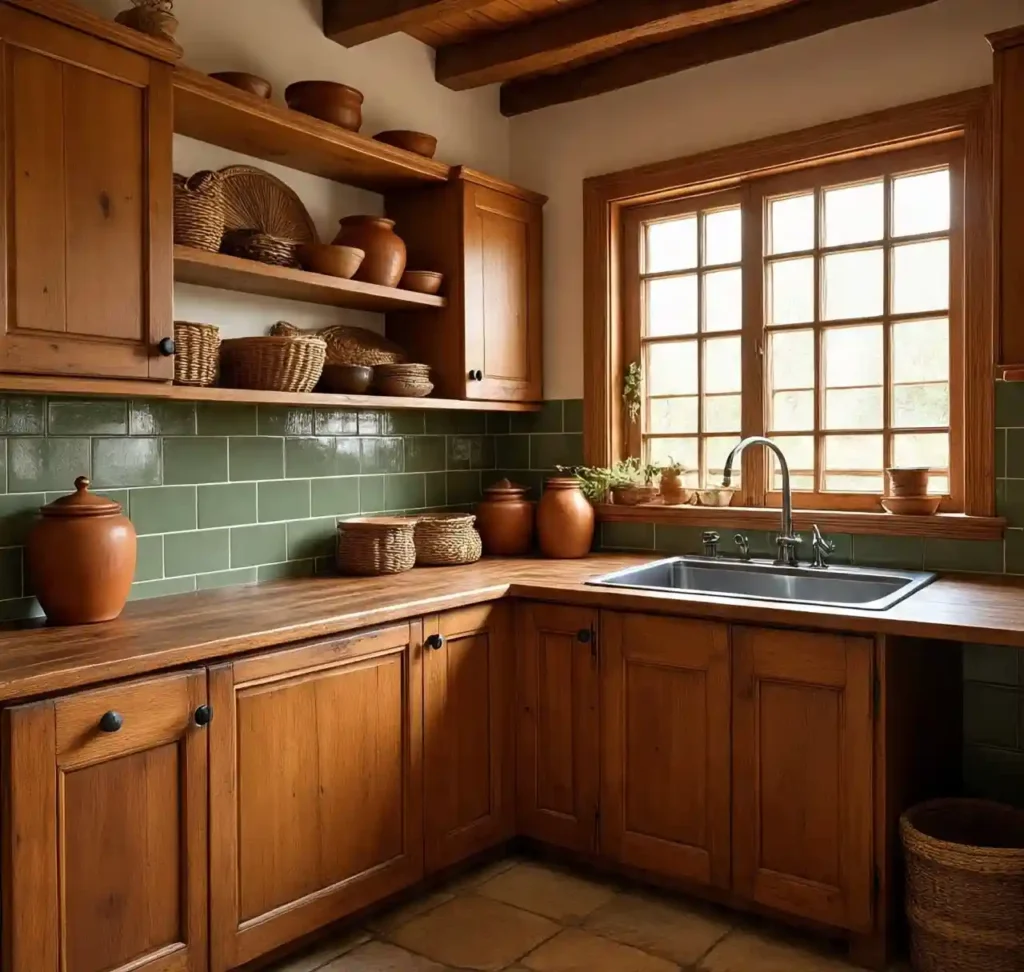 30 Gorgeous Home Design Ideas to Upgrade Every Room With Style 15 13-home design idea-Rustic Earth-Toned Kitchen