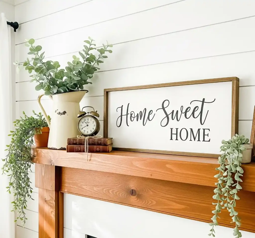 25 Stunning Farmhouse Mantel Decor Ideas to Elevate Your Rustic Interior 15 14-Farmhouse Mantel Decor Idea