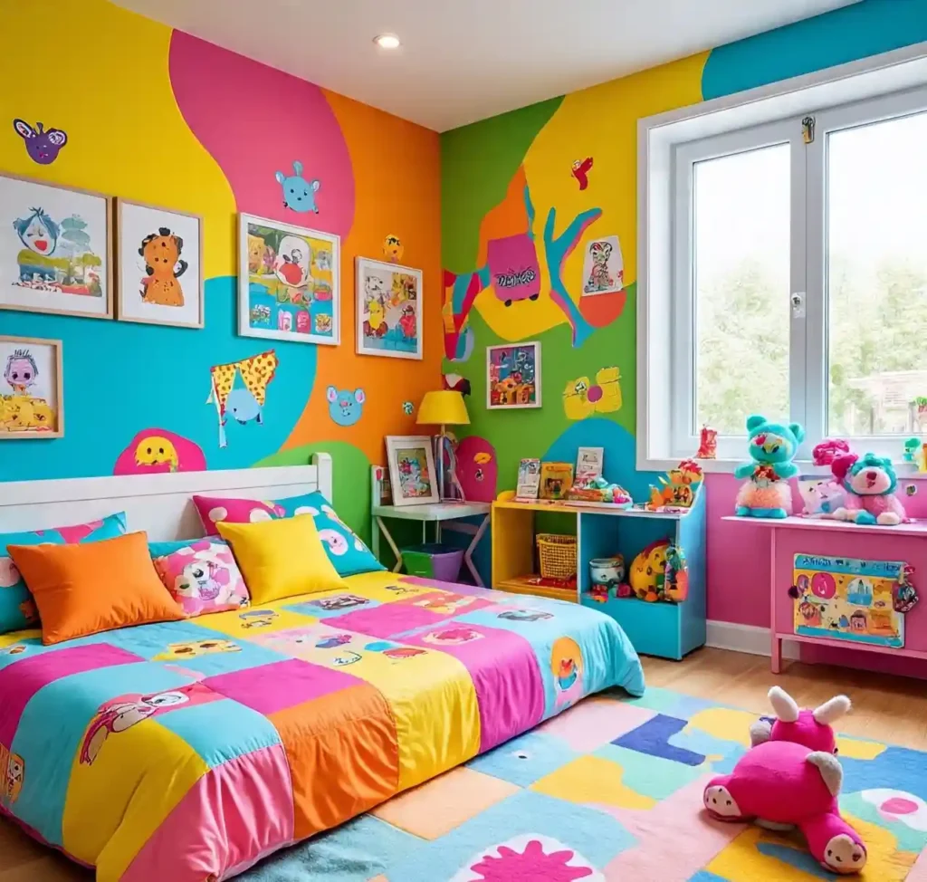 30 Gorgeous Home Design Ideas to Upgrade Every Room With Style 17 15-home design idea-Bold Graphic Kids' Room
