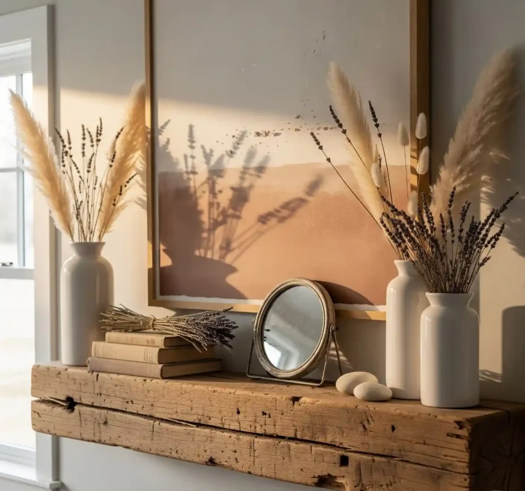 25 Stunning Farmhouse Mantel Decor Ideas to Elevate Your Rustic Interior 17 16-Farmhouse Mantel Decor Idea