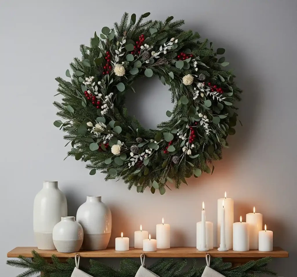 20 Creative Winter Mantel Decorating Ideas to Bring the Season Indoors 18 17-Winter Mantel Decorating Idea