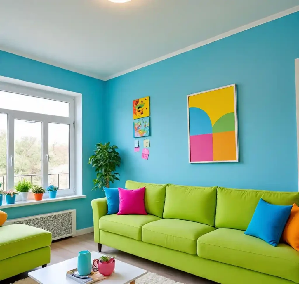 25 Blue and Green Living Room Designs to Elevate Your Home 19 19-Blue and Green Living Room Design