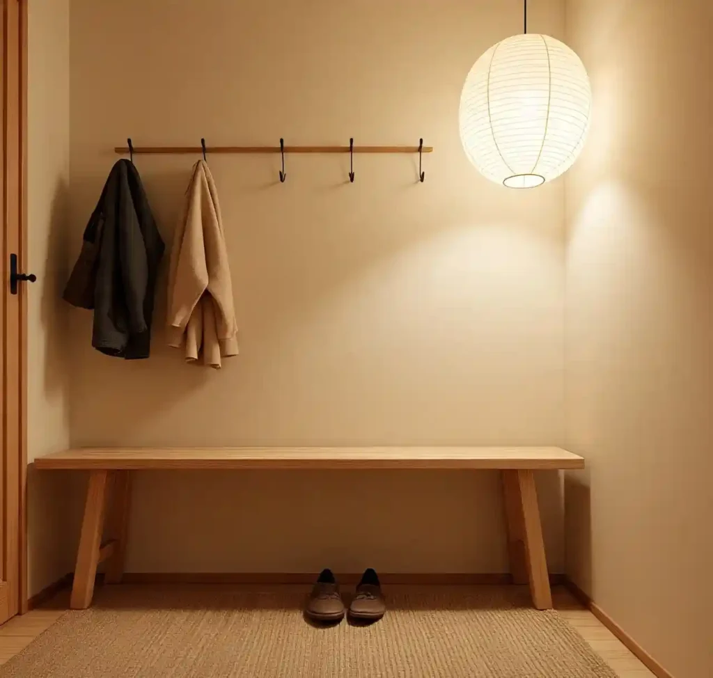30 Gorgeous Home Design Ideas to Upgrade Every Room With Style 3 2-home design idea-Japandi-Inspired Entryway
