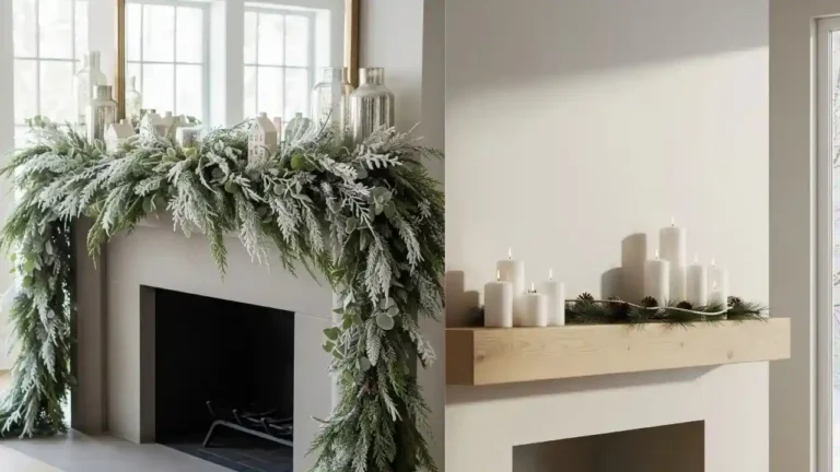 20 Creative Winter Mantel Decorating Ideas to Bring the Season Indoors 13 20 Creative Winter Mantel Decorating Ideas to Bring the Season Indoors