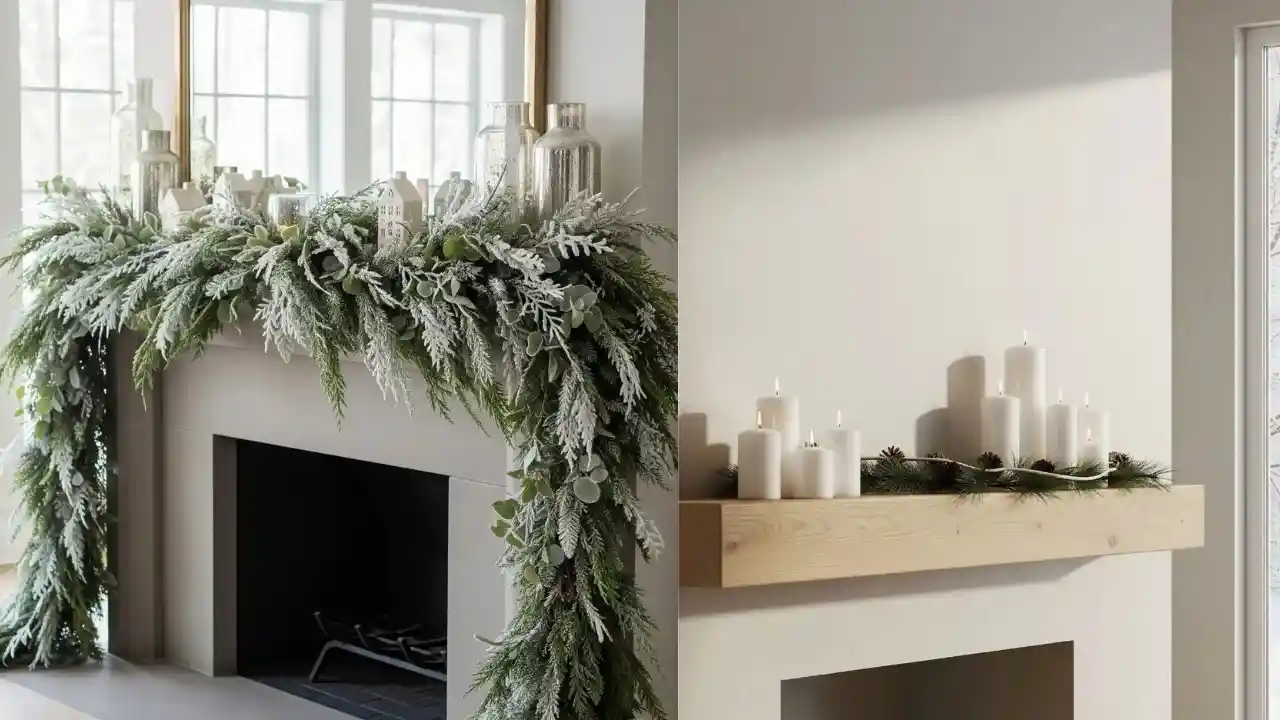 20 Creative Winter Mantel Decorating Ideas to Bring the Season Indoors 1 20 Creative Winter Mantel Decorating Ideas to Bring the Season Indoors