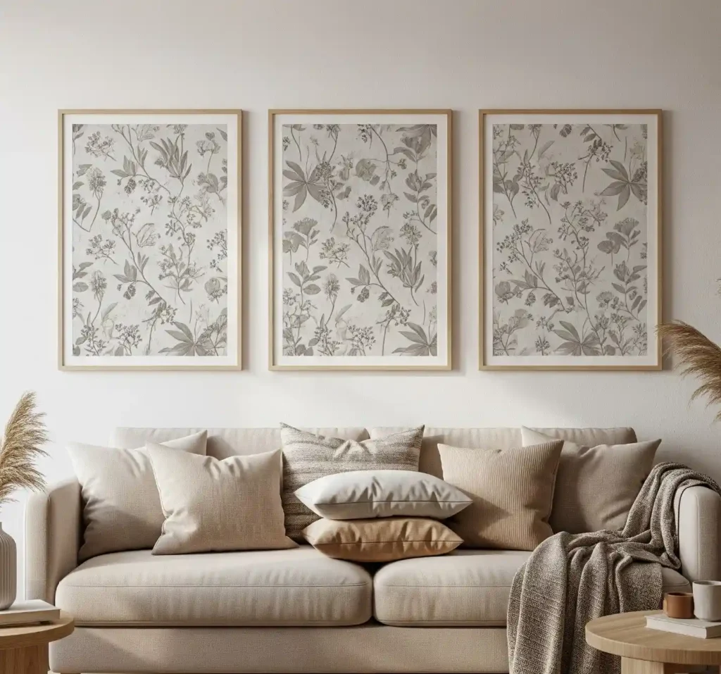 25 Stunning Above-Couch Wall Decor Ideas to Elevate Your Modern Living Room 22 21-Above-Couch Wall Decor Idea
