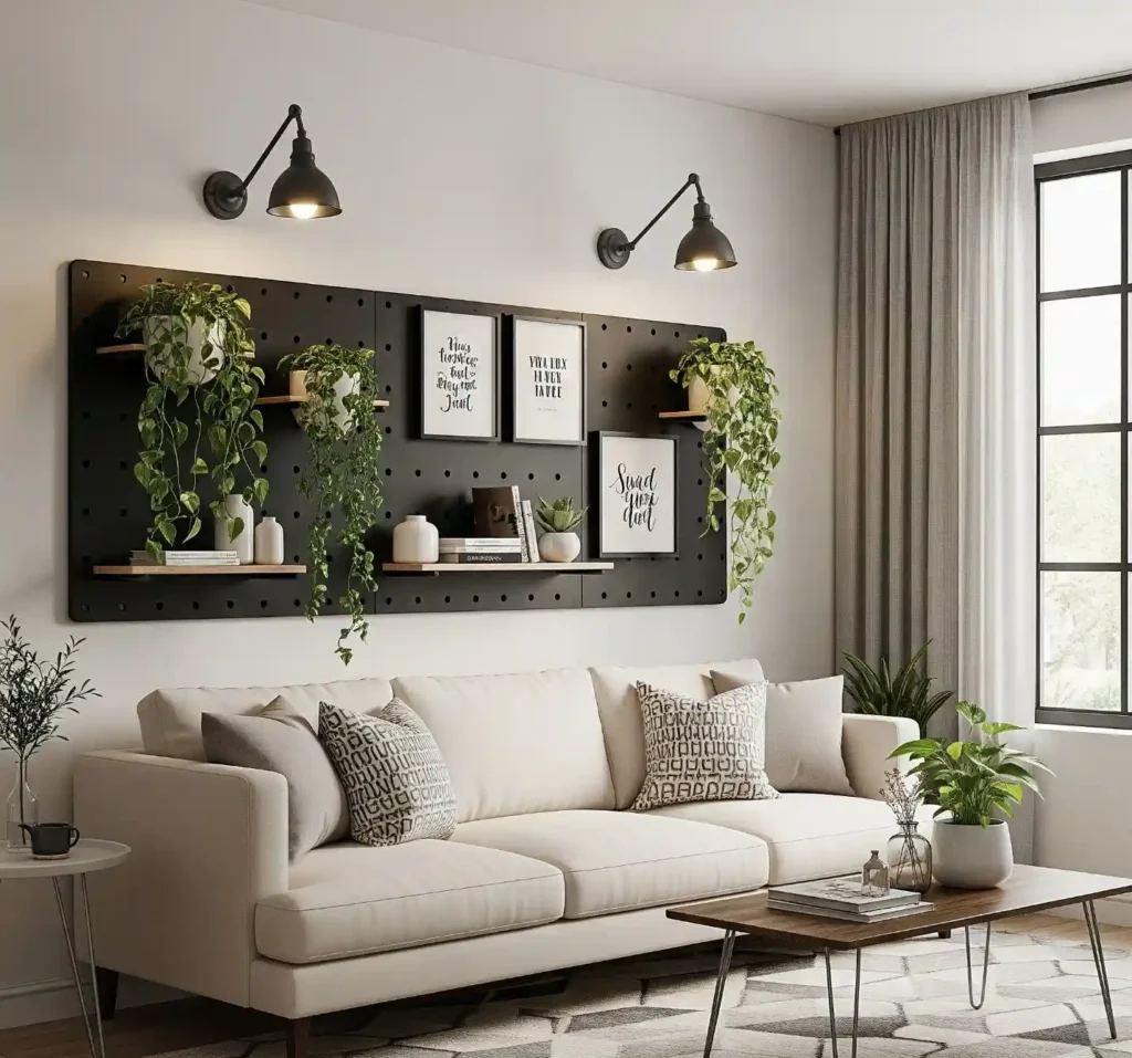 25 Stunning Above-Couch Wall Decor Ideas to Elevate Your Modern Living Room 23 22-Above-Couch Wall Decor Idea